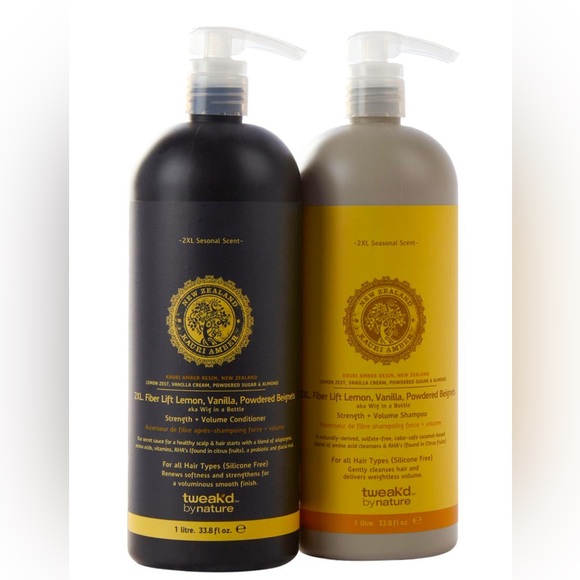 Tweak'd by Nature Lemon Beignets Megasize 2XL Shampoo & Conditioner - Picture 1 of 3